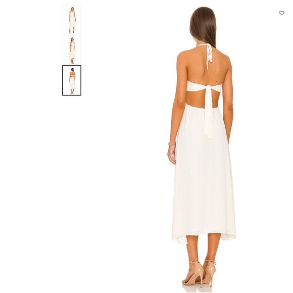 Krisa Cut out Maxi Dress | Cream | medium - Picture 3 of 6